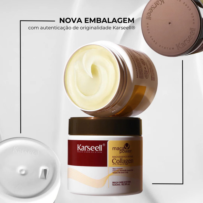 [Queima de Estoque🔥] Compre 1 Leve 2 Mascara Karseell  Collagen (Somente Hoje!)