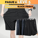 [KIT 5 SHORTS] UNISSEX - Bermudas Esporte em Seda Gelo + Brinde Exclusivo (Últimas Unidades) - Pop Store